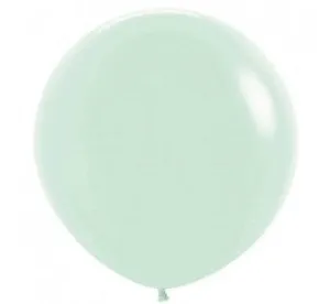 90cm Jumbo Round Balloon - Matte Pastel Green