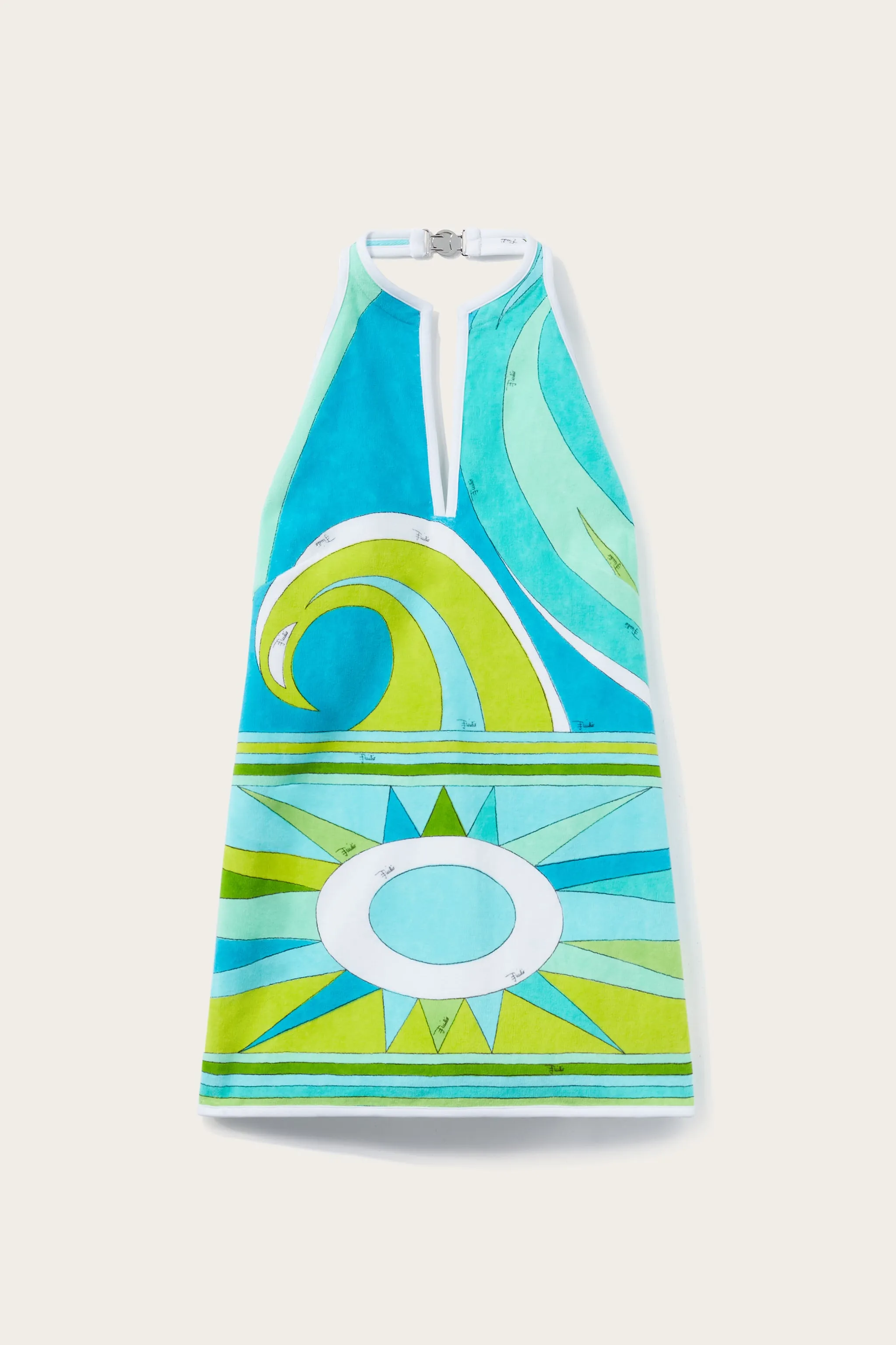 Cigni-Print Cotton Dress