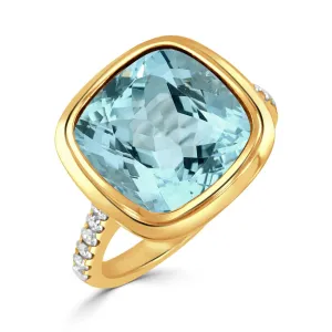 Doves Sky Blue Topaz Ring