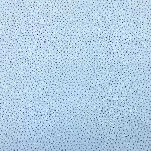 Glitter Dots on Blue Cotton Jersey Fabric