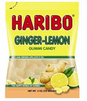 Haribo Ginger Lemon Gummi Candy Bags