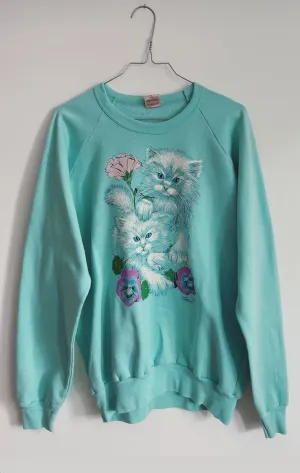 Kitty Print Sweatshirt