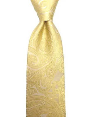 Light Yellow Paisley Tie