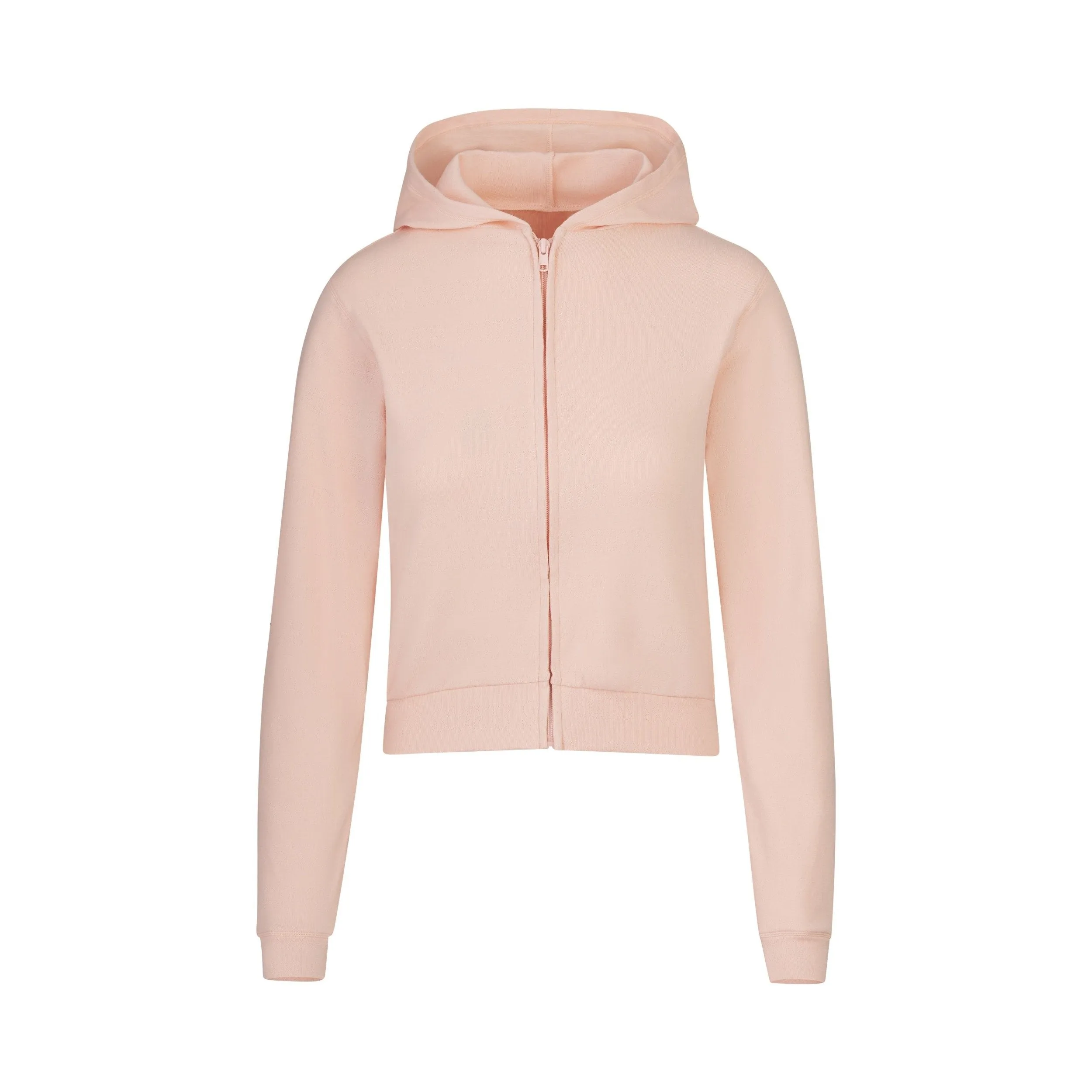 LOGO POINTELLE ZIP HOODIE | QUARTZ