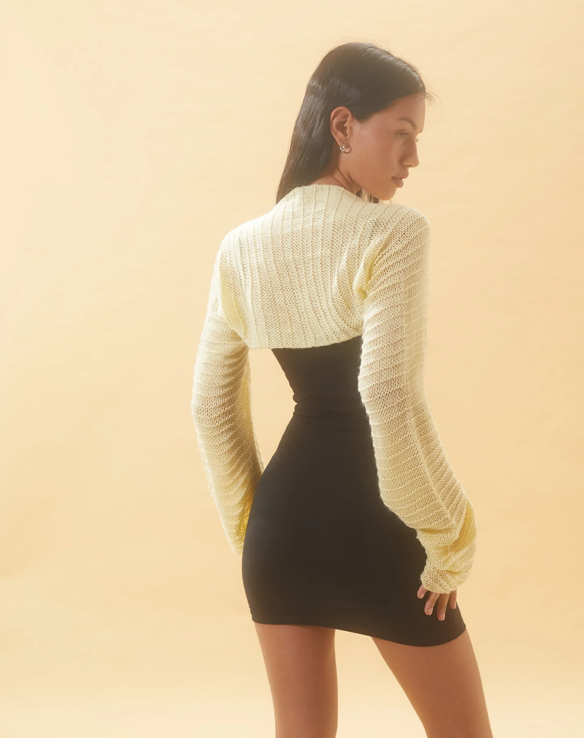 Nobila Shrug Top in Lemon