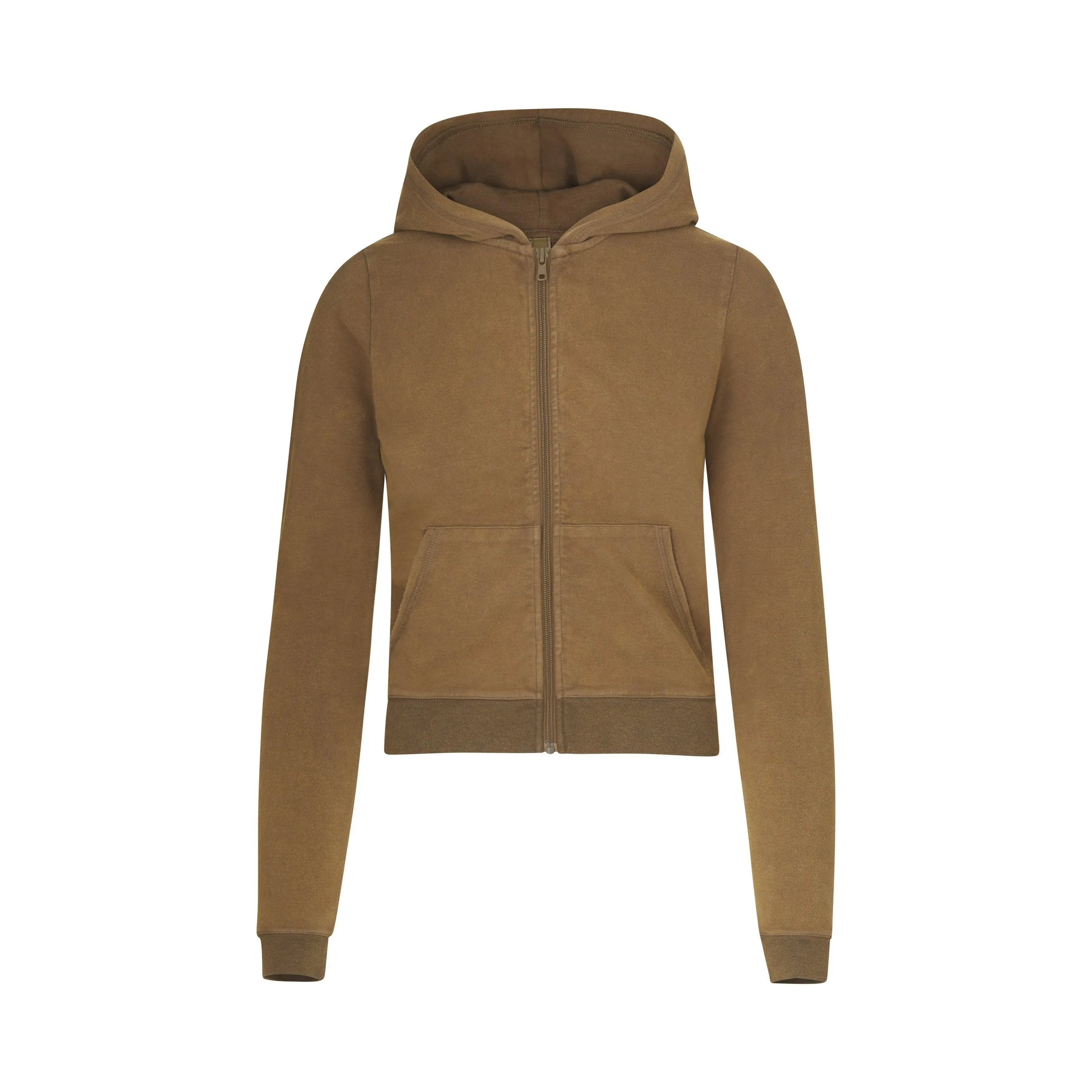 OUTDOOR BASICS ZIP UP HOODIE | SEPIA