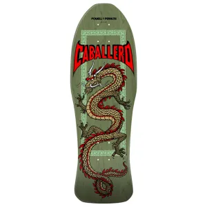 Powell Peralta Steve Caballero Chinese Dragon Reissue Skateboard Deck Sage Green - 10 x 30