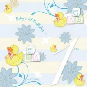 "Baby's First Birthday" Boy Greeting Card