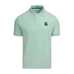 Sandbanks Badge Logo Pique Mint Green Polo Shirt