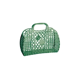 Small Olive Retro Basket