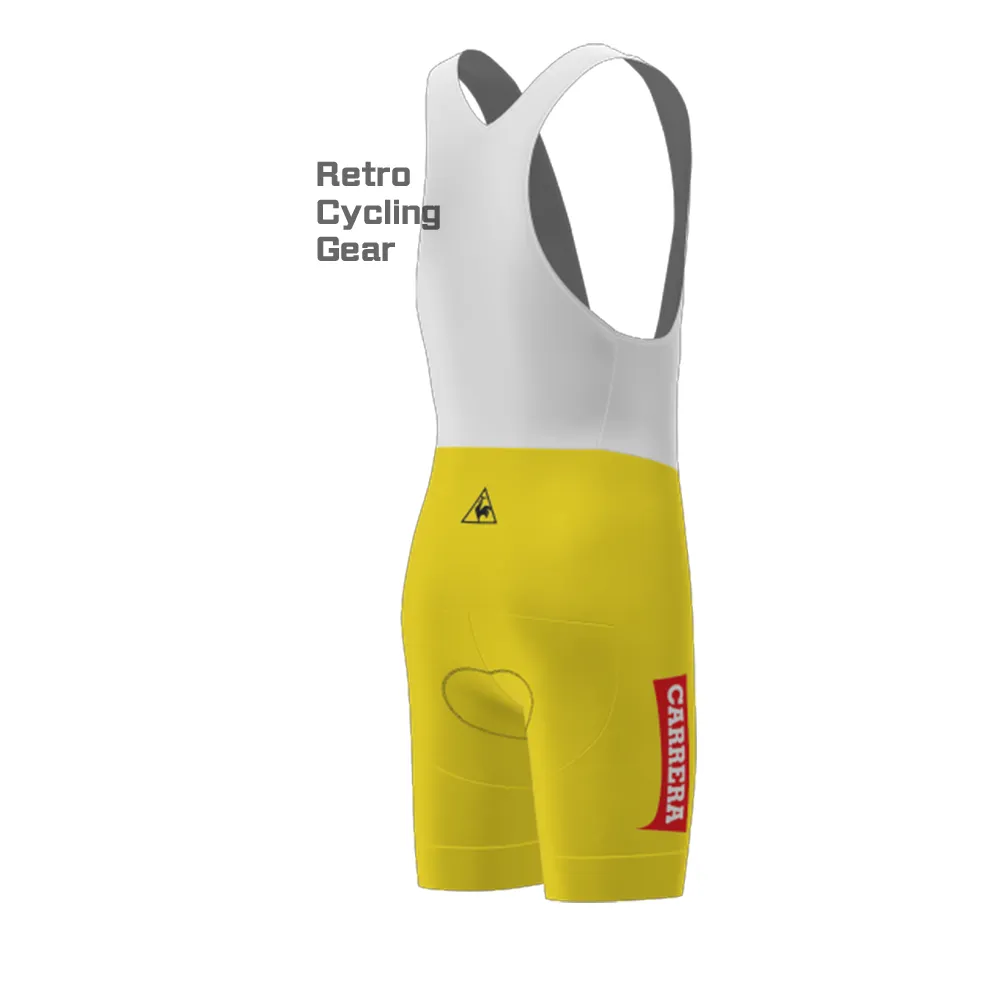 Yellow CARRERA Retro Bib Cycling Shorts