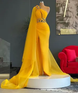 Yellow Long Prom Dresses